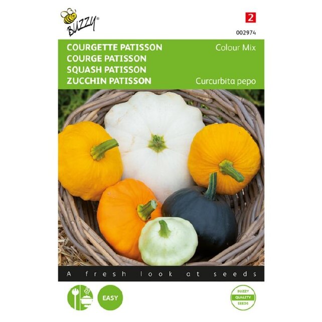 Courgette Patisson Colour mix zaden