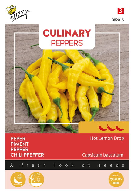 Hot Lemon Drop Peperzaden (Aji Limo) – Gele Chili 3/5 – Voor Kas, Tuin & Pot
