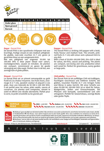 Dorset Pink Peperzaden – Roze Chili 3/5