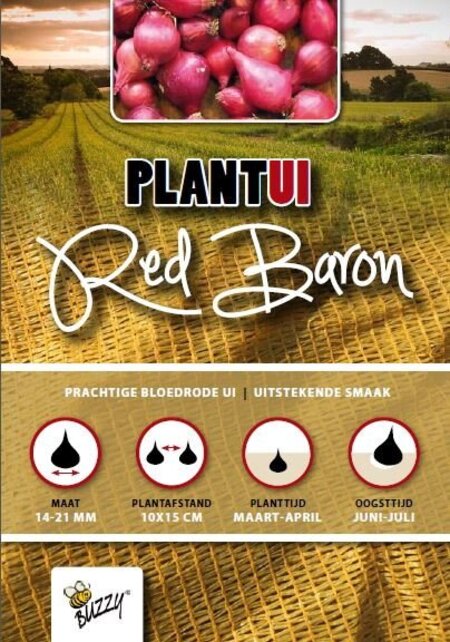 Biologische Plantuien Bio Red Baron 250g kopen – Buzzy Pootgoed