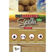 Biologische Pootaardappel Bio Sevilla 1kg kopen – Vroege Bloemige Aardappel | Buzzy Pootgoed