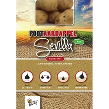 Biologische Pootaardappel Bio Sevilla 1kg kopen – Vroege Bloemige Aardappel | Buzzy Pootgoed