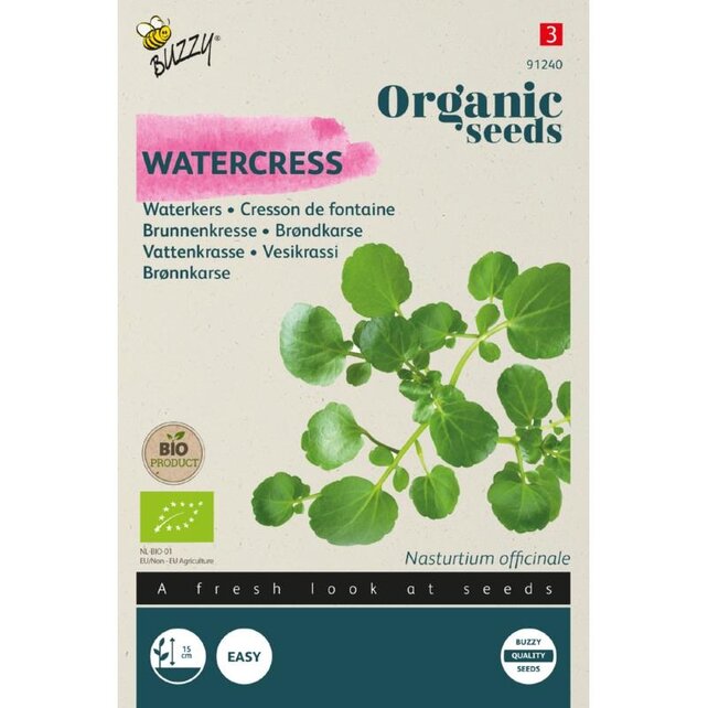 Waterkers BIO Zaden kopen | Biologische kruiden moestuin