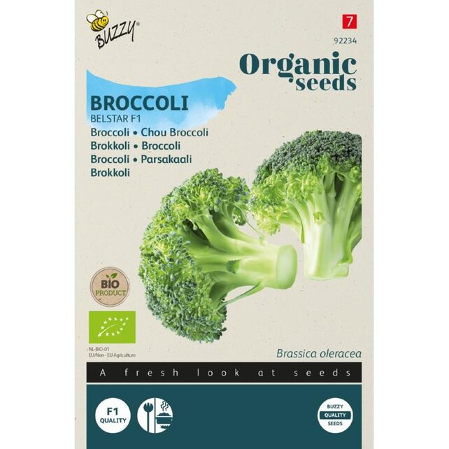 Broccoli BIO Zaden kopen | Belstar F1 biologische moestuin