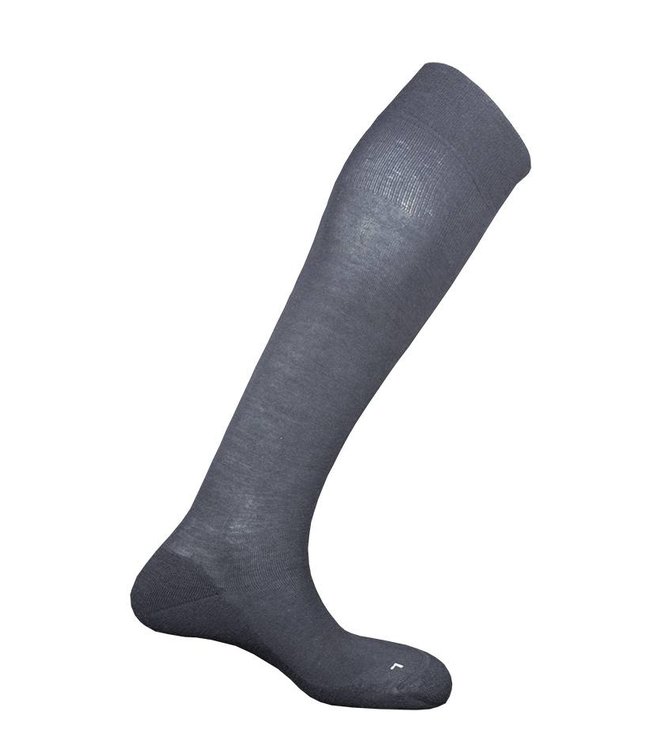 Merino wol Dunne merino wollen kniekous met badstofzool