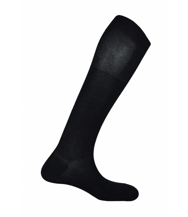 Worik Katoenen compressie kniekous zwart