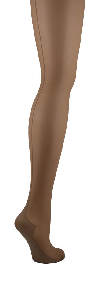 Marianne panty met lurex naad 20 denier zwart