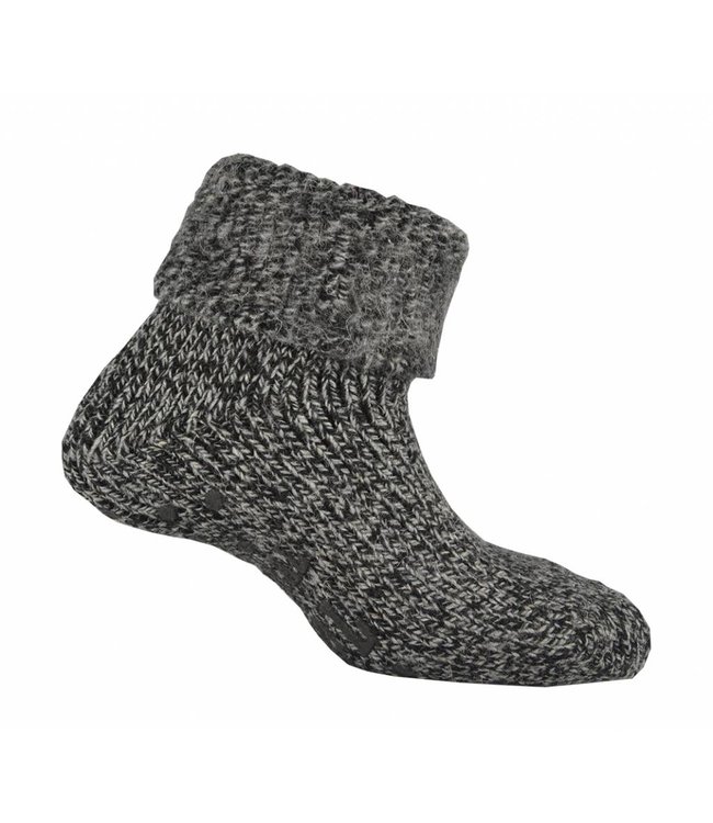 Apollo Dikke huissok wol met antislip