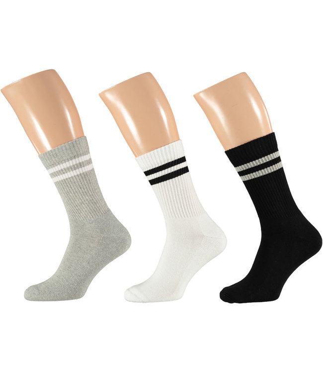 Apollo Sportsokken met hippe strepen 3 paar