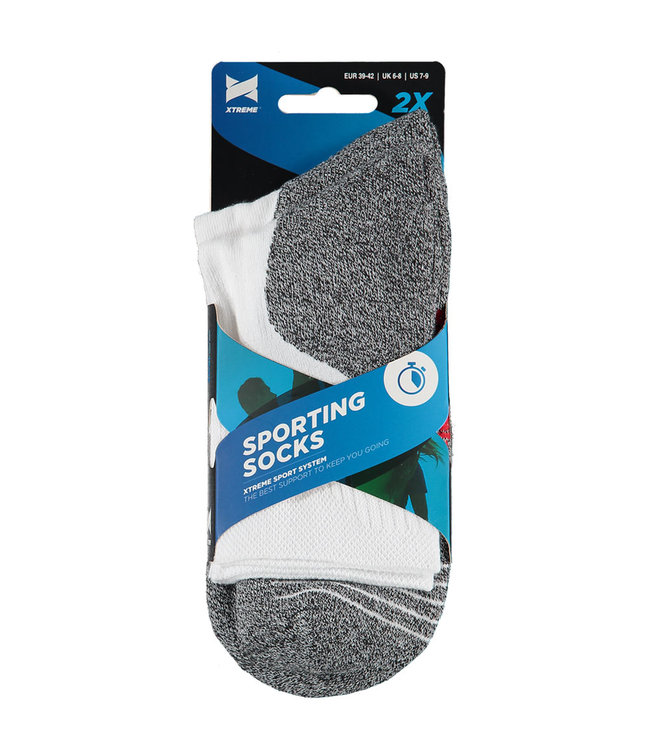 Xtreme sockswear All round sportsokken 2 paar volledig naadloos
