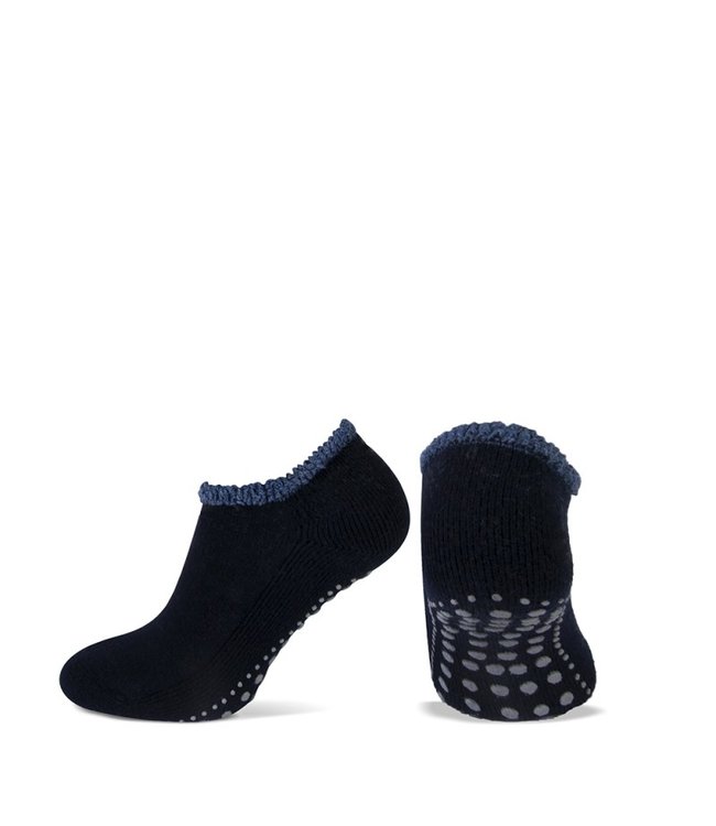 Teckel Wollen huissokken met antilslip