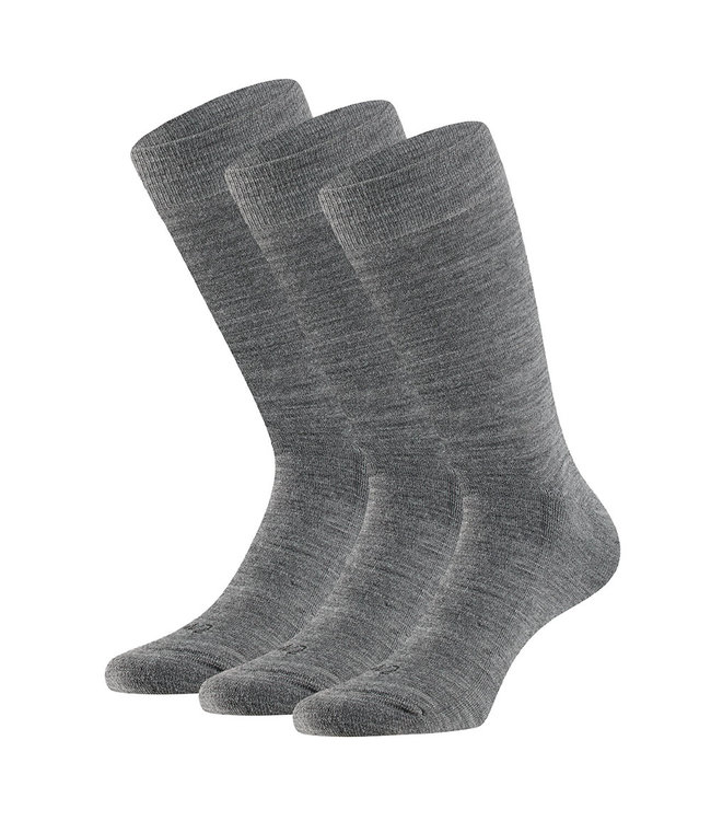Apollo Luxe merino wollen sokken met badstofzool 3 paar