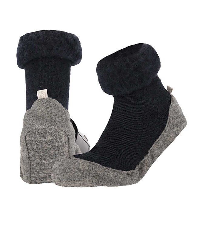Apollo Wollen pantoffels met stevige zool
