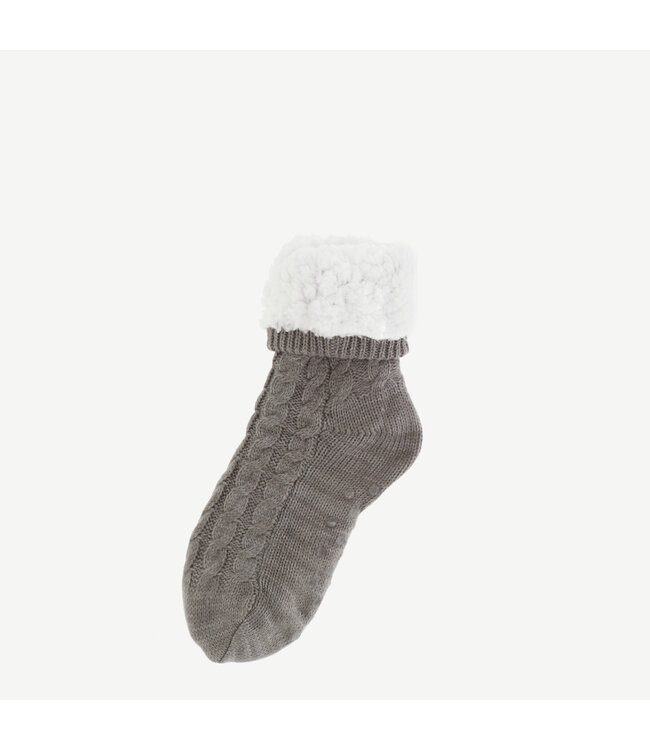 Basset Kabel huissokken met extra dikke voering en antislip