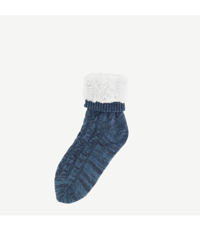 Basset Kabel huissokken met extra dikke voering en antislip