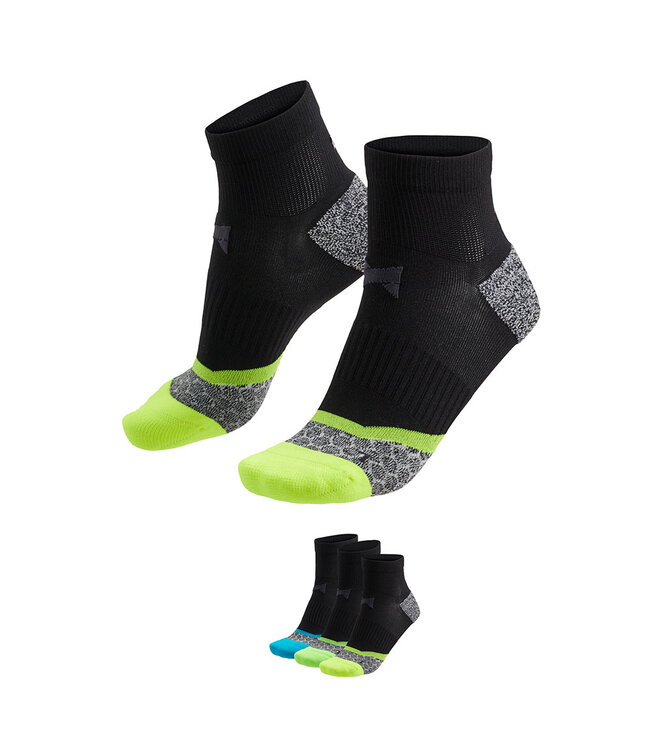 Xtreme sockswear Hardloopsokken volledig naadloos 3 paar