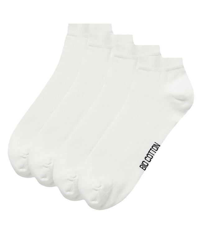 Apollo Biologisch katoenen enkelsokken naadloos 4 paar