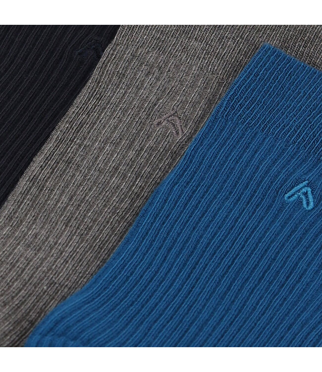 Apollo Bamboe sokken met rib motief naadloos 3 paar