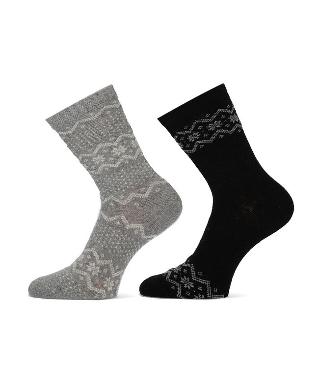 Teckel Noorse sokken wolmix teckel 2 paar