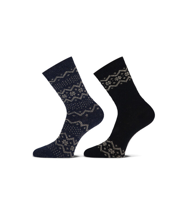 Teckel Noorse sokken wolmix teckel 2 paar