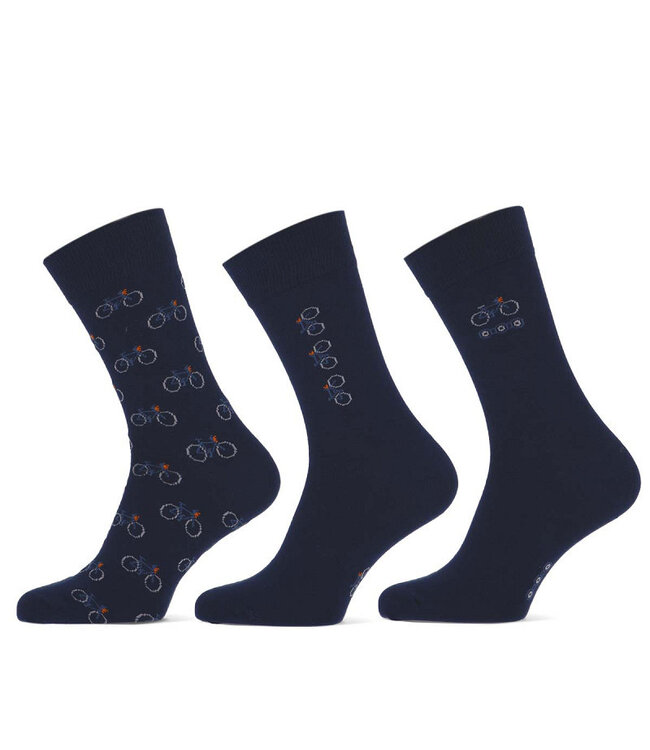 Teckel Vrolijke sokken fietsen volledig naadloos  3 paar