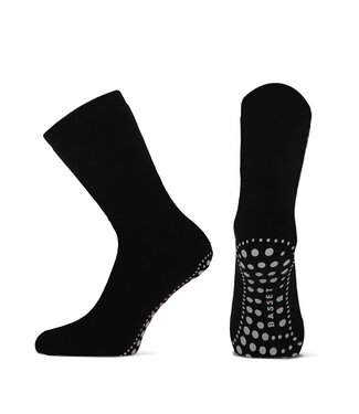 Basset Wollen huissok met antislip basset