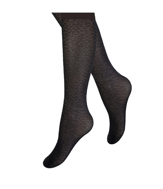 Marianne 50 denier panty kniekousen Marianne leopard