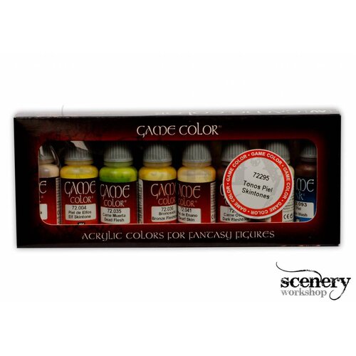 Vallejo Game Color Skin Color set - 8 kleuren - 17ml - 72295