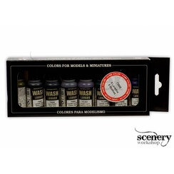 Set of washes - 8 kleuren - 17ml - 73998