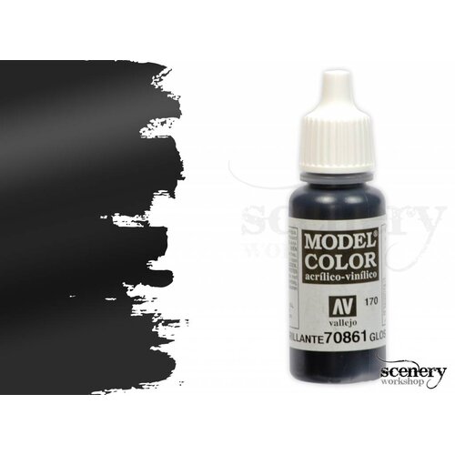 Vallejo Model Color Glossy Black - 17ml - 70861