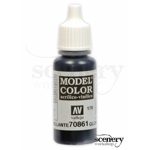 Vallejo Model Color Glossy Black - 17ml - 70861