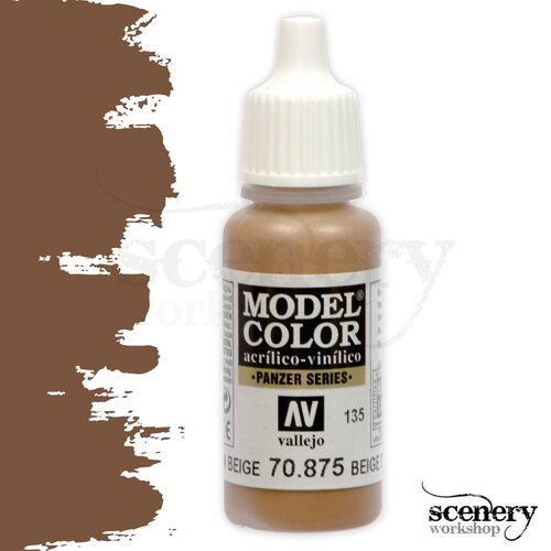 Vallejo Model Color Beige Brown - Panzer Series - 17ml - 70875