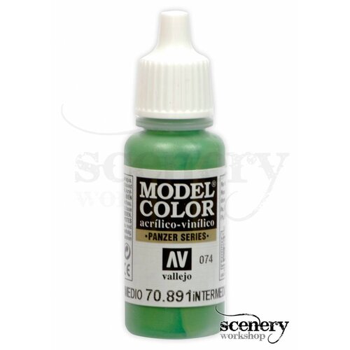 Vallejo Model Color Intermediate Green - Panzer Series - 17ml - 70891