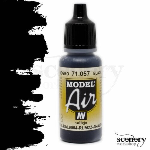 Vallejo Model Air Black - 17ml - 71057