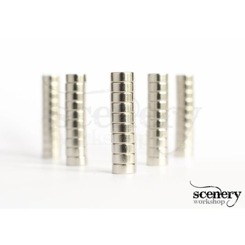 Supermagnete 5mm x 2mm Rare Earth Magnets for miniatures - 50pcs - S-05-02-N-50