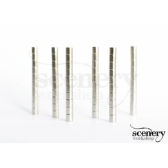 2mm x 2mm Rare Earth Magneten voor miniaturen - 60x - S-02-02-N-60