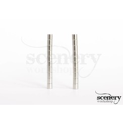 2mm x 2mm Rare Earth Magneten voor miniaturen - 20x - S-02-02-N-20