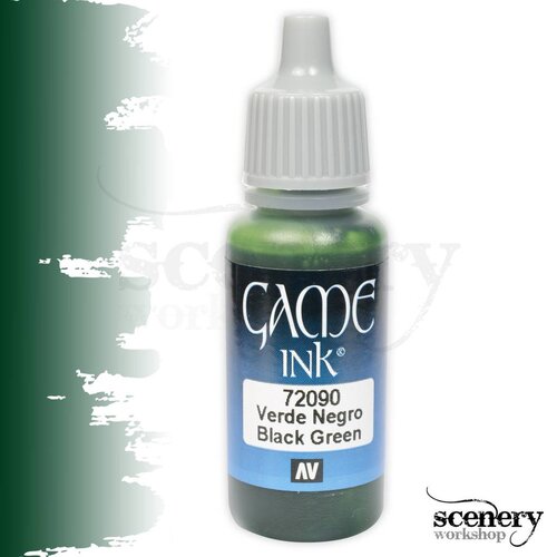 Vallejo Game Ink Black Green - 17ml - 72090