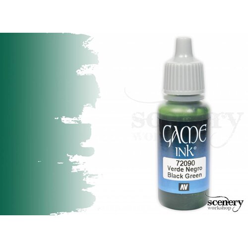 Vallejo Game Ink Black Green - 17ml - 72090