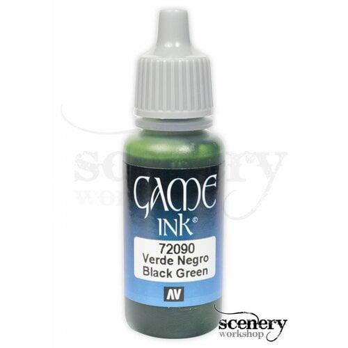 Vallejo Game Ink Black Green - 17ml - 72090