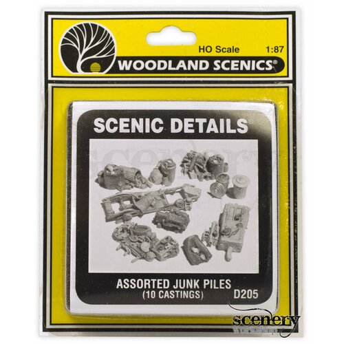 Woodland Scenics Assorted Junk Piles - 10x - D205