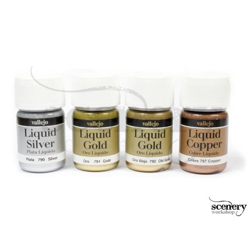 Vallejo Model Color Liquid Gold Set - 4 colors - 35ml - 70199