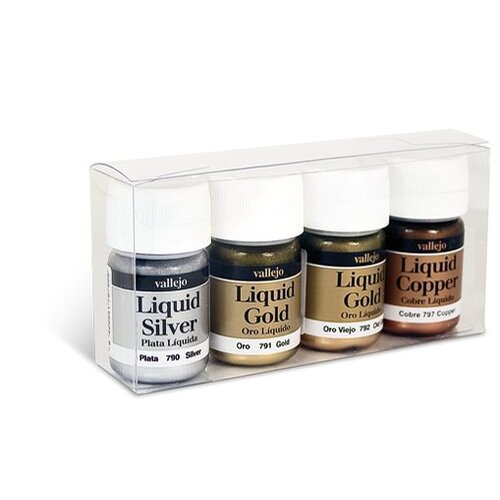 Vallejo Model Color Liquid Gold Set - 4 colors - 35ml - 70199