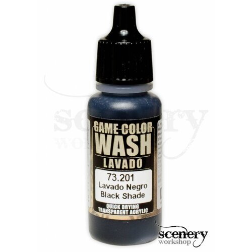 Vallejo Game Color Wash Black Shade - 17ml - 73201