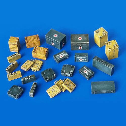 Plusmodel Ammunition and Medical Aid containers - 25x - PM-4023