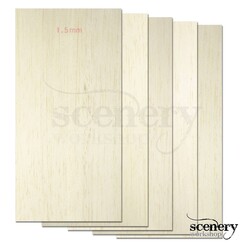 Balsawood 1,5mm x 20cm x 10cm (5) - SWBA-20-10-5-15