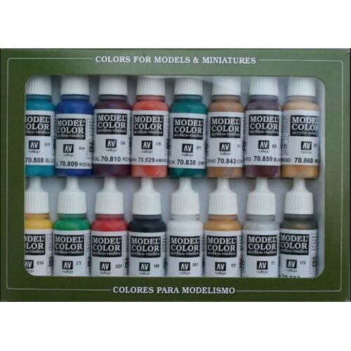 Vallejo Model Color Set Medieval Colors - 16 kleuren - 17ml - 70142