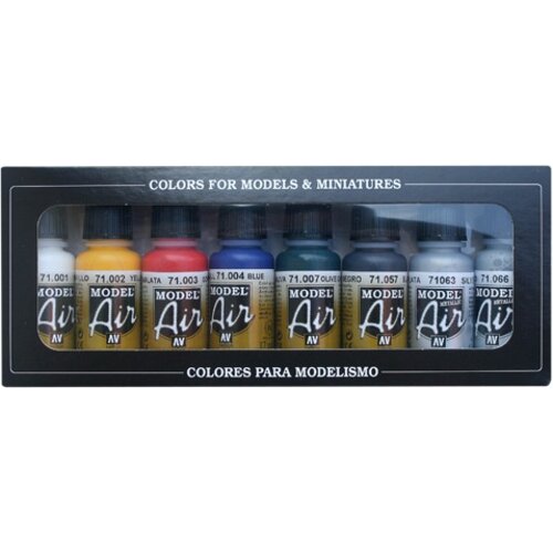 Vallejo Model Air Basic Color Set - 8 kleuren - 17ml - 71174