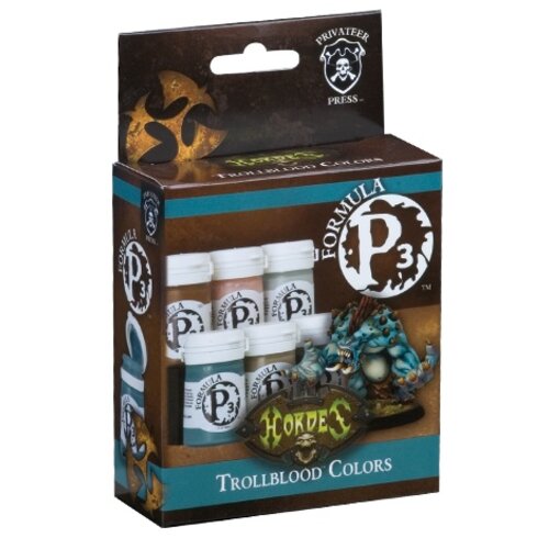 Privateer Press Formula P3 - Trollblood Colors - P3 Paint - 6 kleuren - 18ml - PIP93083