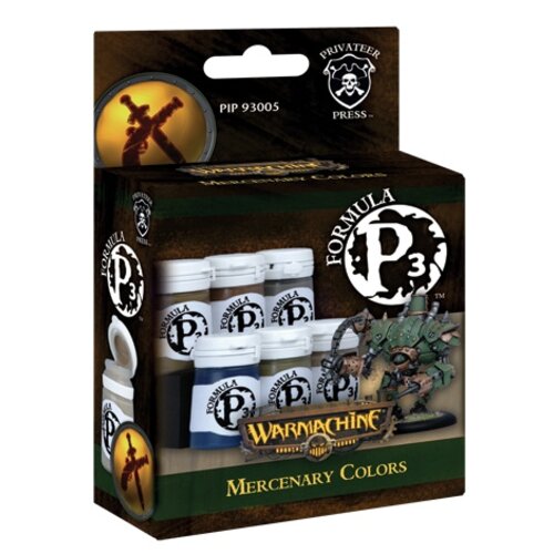 Privateer Press Formula P3 - Mercenary Colors - P3 Paint - 6 kleuren - 18ml - PIP93005